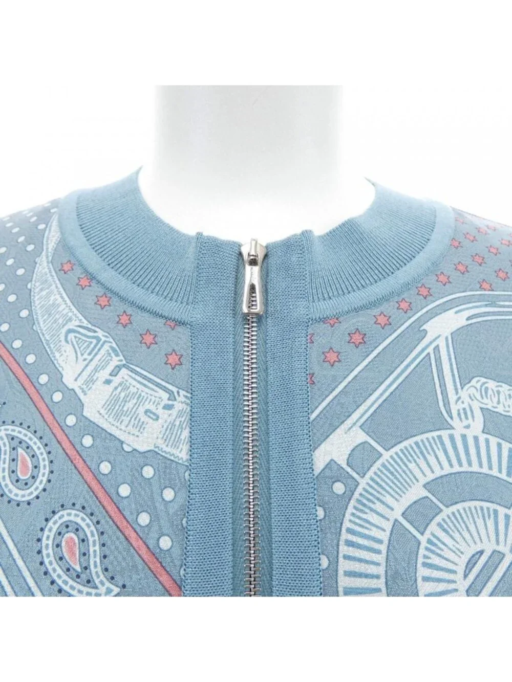 Hermes Eperon D'or Bandana Twillaine Cardigan